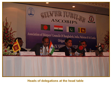 Heads of delegation at the head table